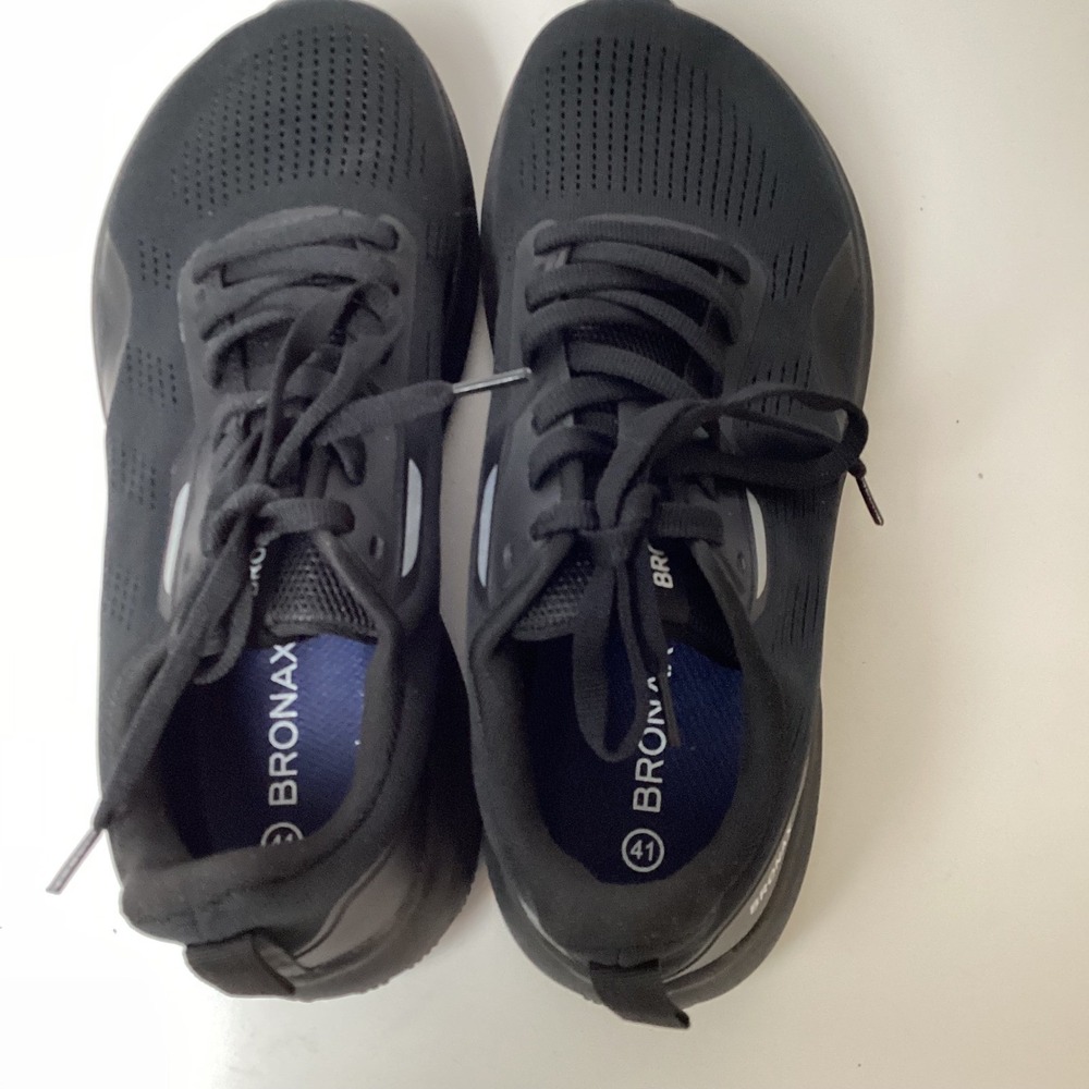 BRONAX Black Athletic Sneakers Running ShoesUniSize 41 Unisex Wide